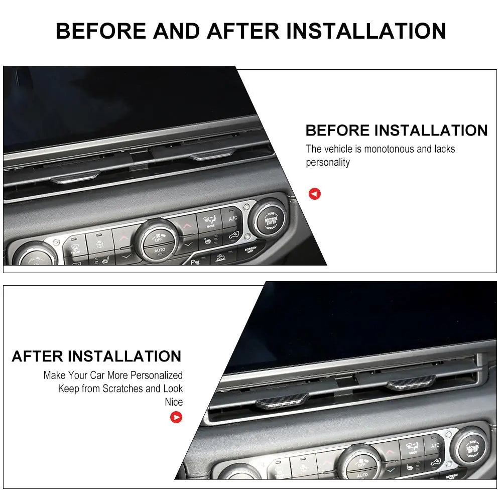 For 2024+ Jeep Wrangler JL/Gladiator JT Central Air Vent Outlet Adjust Cover Trim Decors