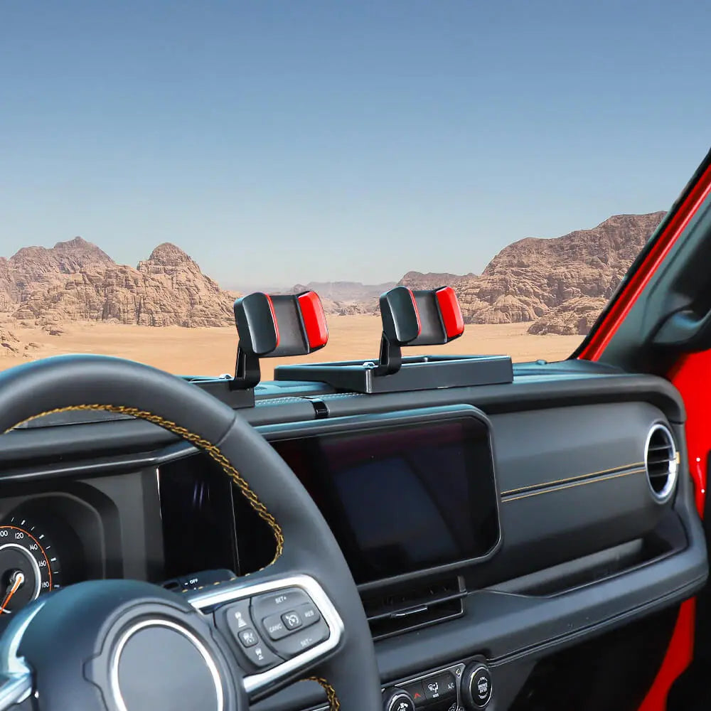 For 2024+ Jeep Wrangler JL/Gladiator JT Dash Tray With Phone Holder Storage Box (2 Set)