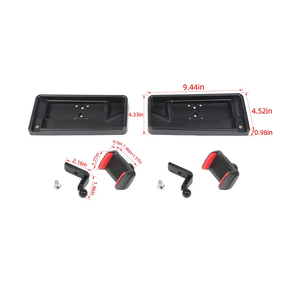 For 2024+ Jeep Wrangler JL/Gladiator JT Dash Tray With Phone Holder Storage Box (2 Set)