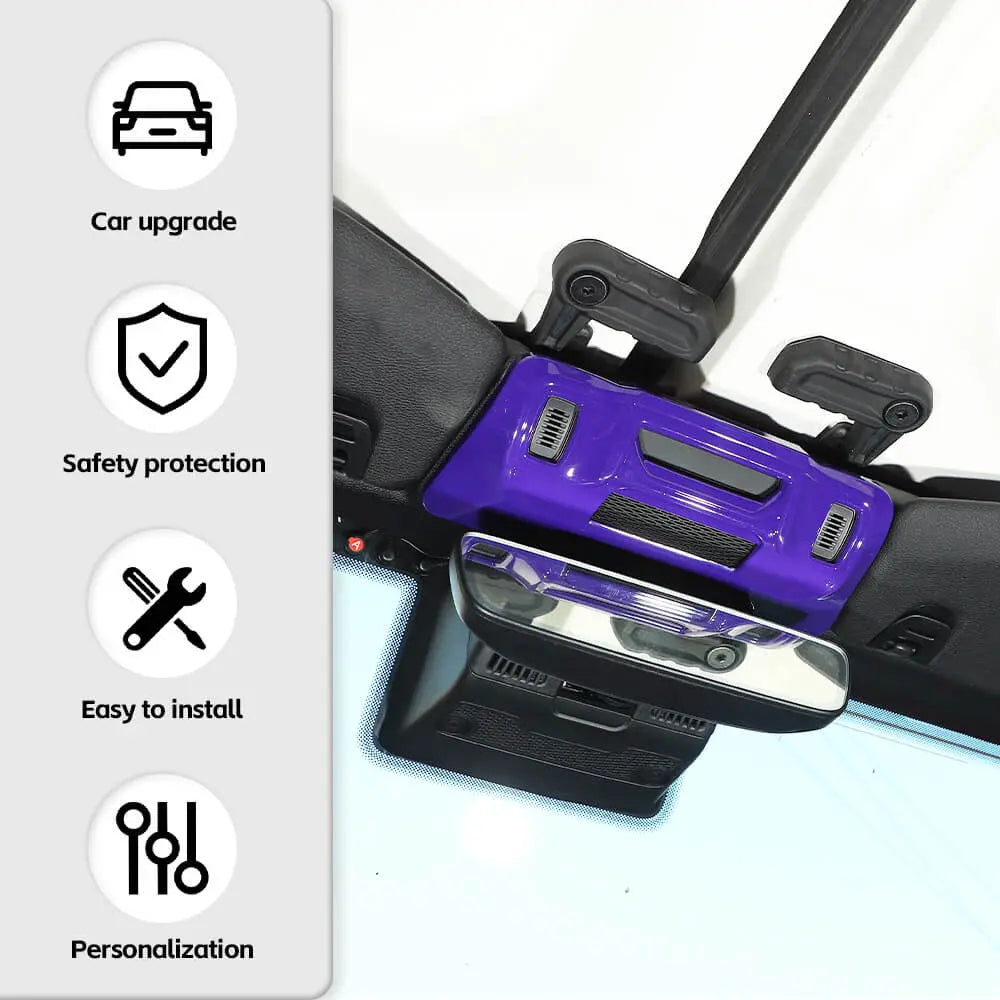 For 2024+ Jeep Wrangler JL/ Gladiator JT Inner Rearview Mirror Base Panel Cover Trim