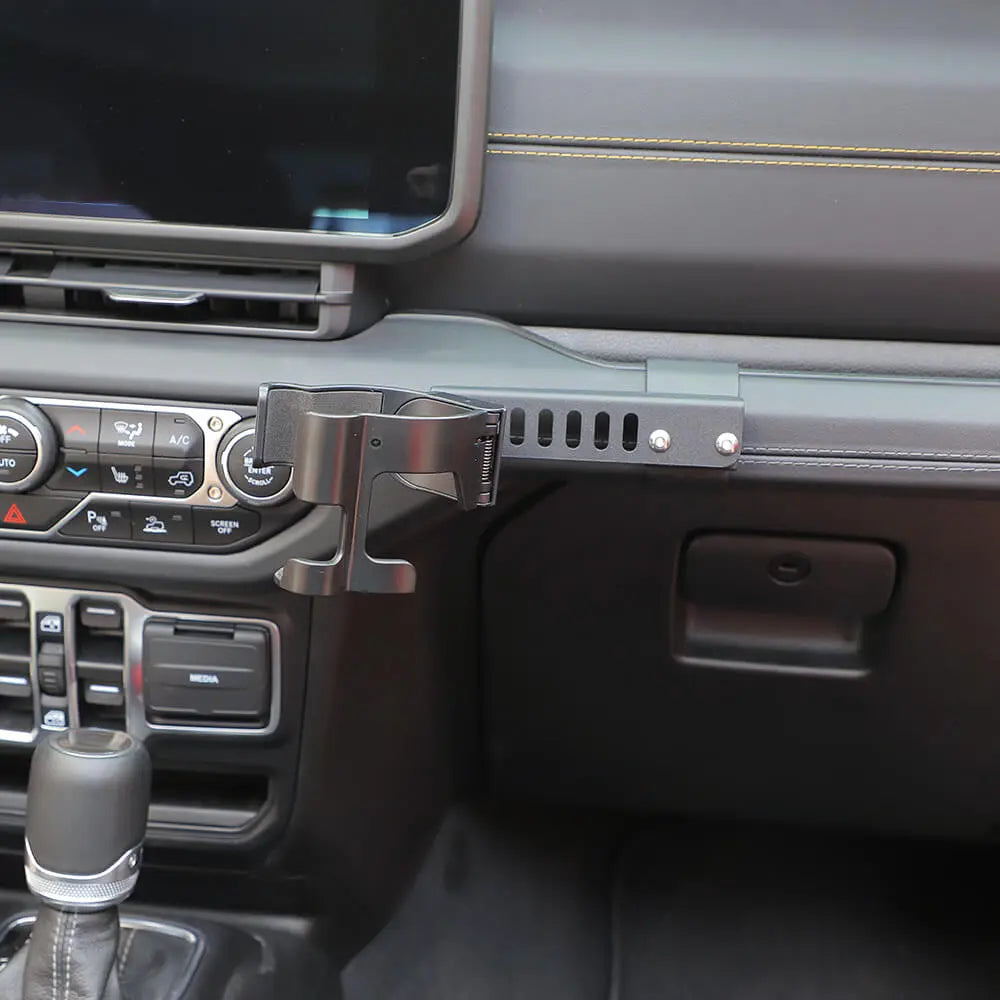 For 2024+ Jeep Wrangler JL/Gladiator JT Multi-Function Drink Cup Phone Holder Stand Bracket