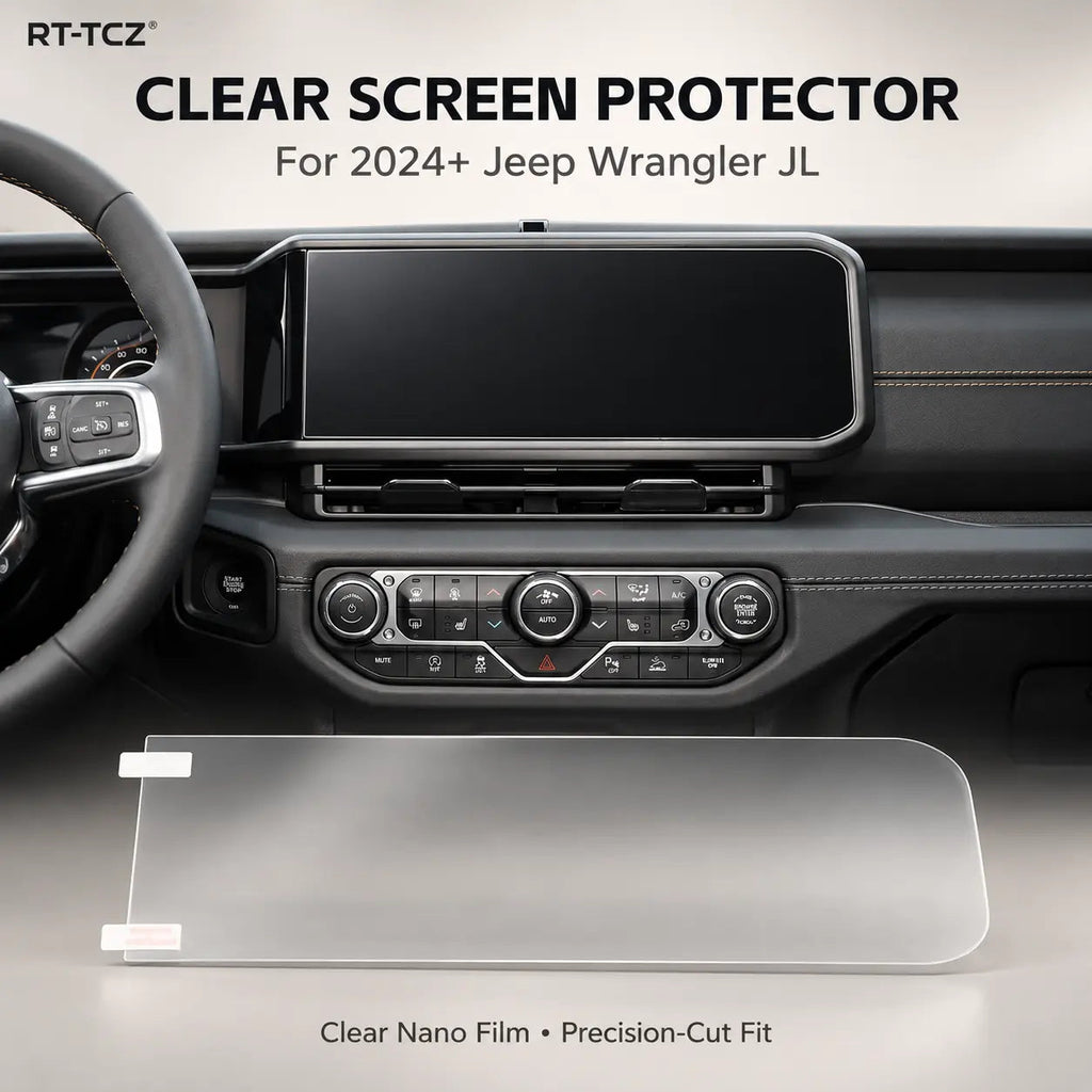 For 2024+ Jeep Wrangler JL Gladiator JT Navigation Screen Protector Clear Center Touch Screen Film