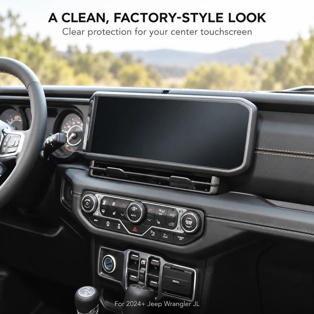 For 2024+ Jeep Wrangler JL Gladiator JT Navigation Screen Protector Clear Center Touch Screen Film