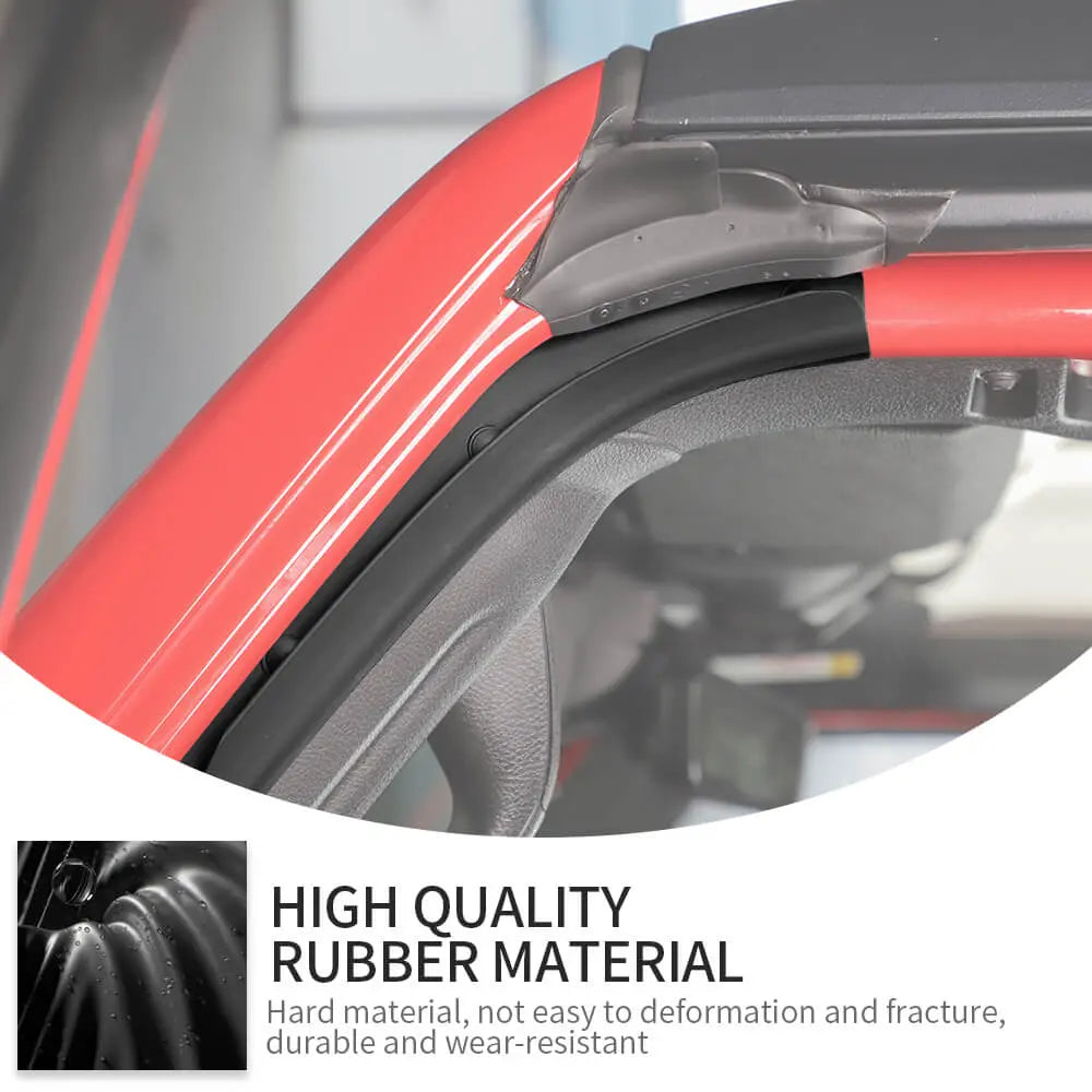 For 2024+ Jeep Wrangler JL/Gladiator JT New Front Door Weather Strip Seal Trim Kit