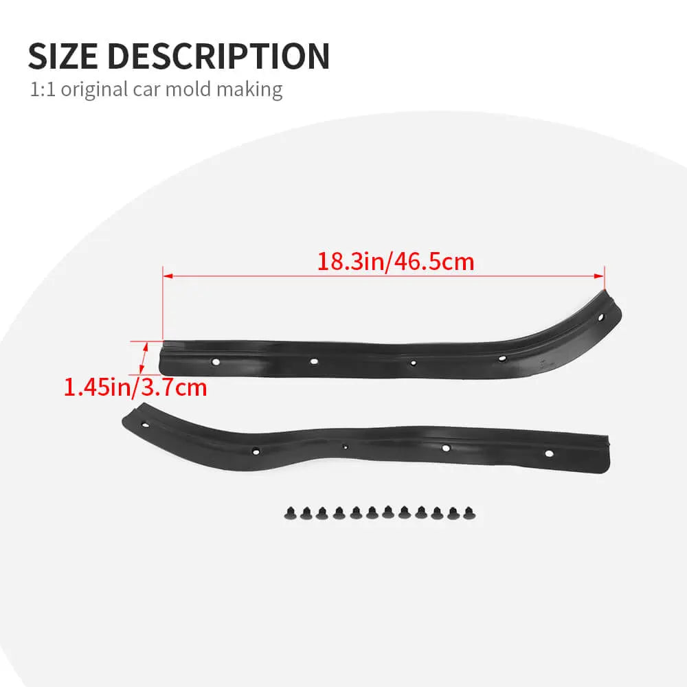 For 2024+ Jeep Wrangler JL/Gladiator JT New Front Door Weather Strip Seal Trim Kit