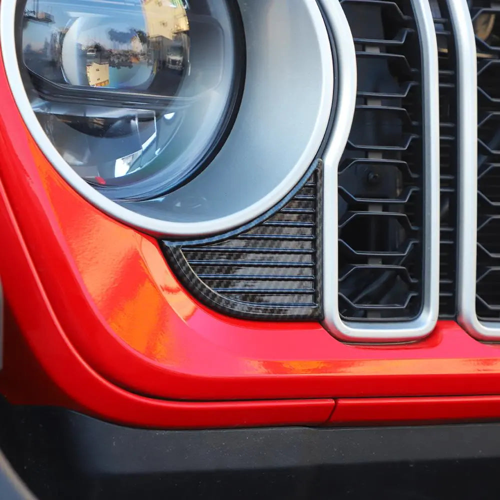 For 2024+ Jeep Wrangler JL/Gladiator JT Side Triangle Grill Trim Covers