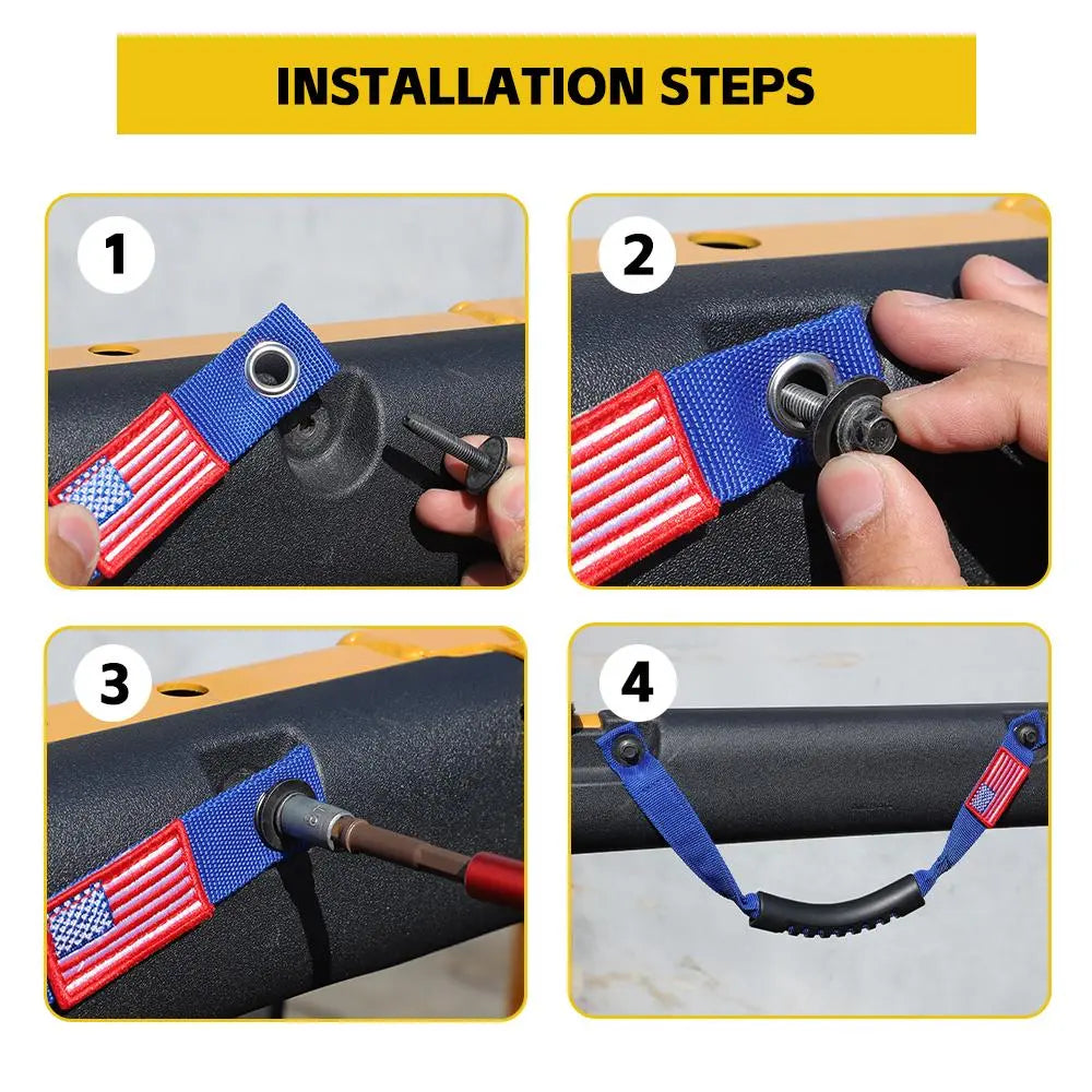 For 2024+ Jeep Wrangler JL JT Grab Handles Roll Bar Replacement