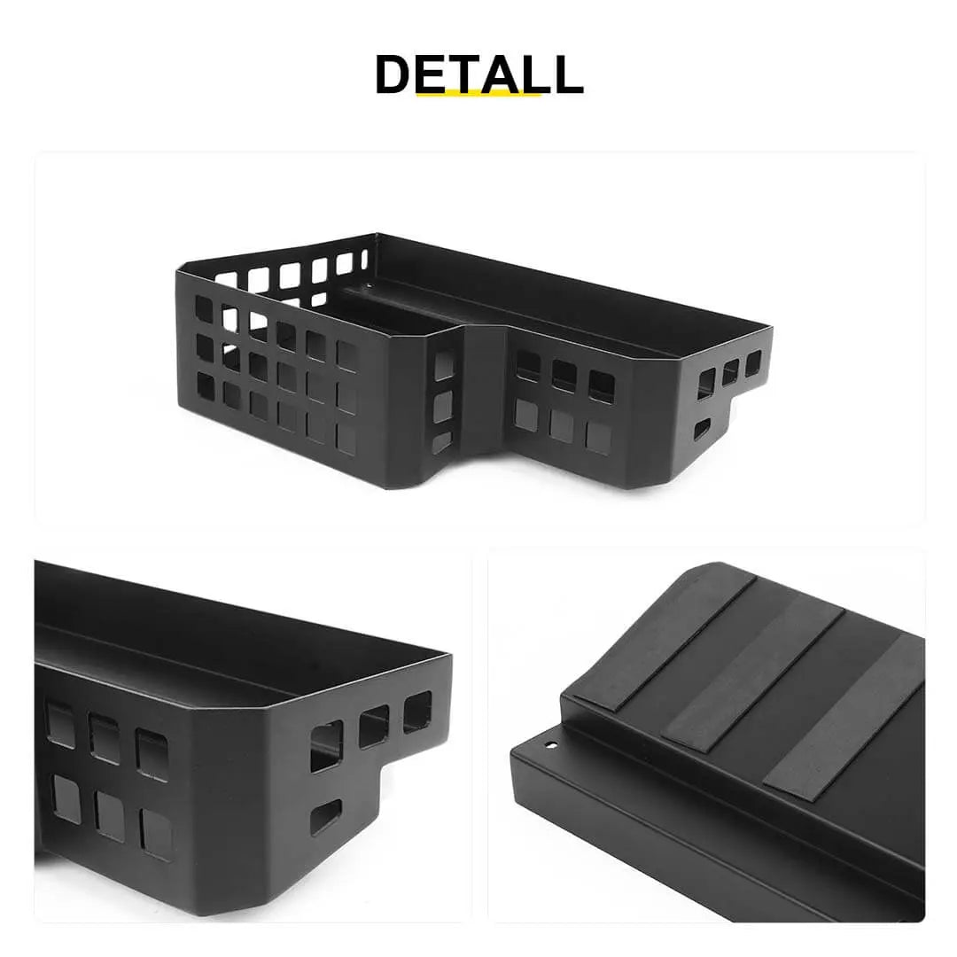 For 2024+ Jeep Wrangler JL Rear Trunk Side Cargo Holder Storage Organizer Box