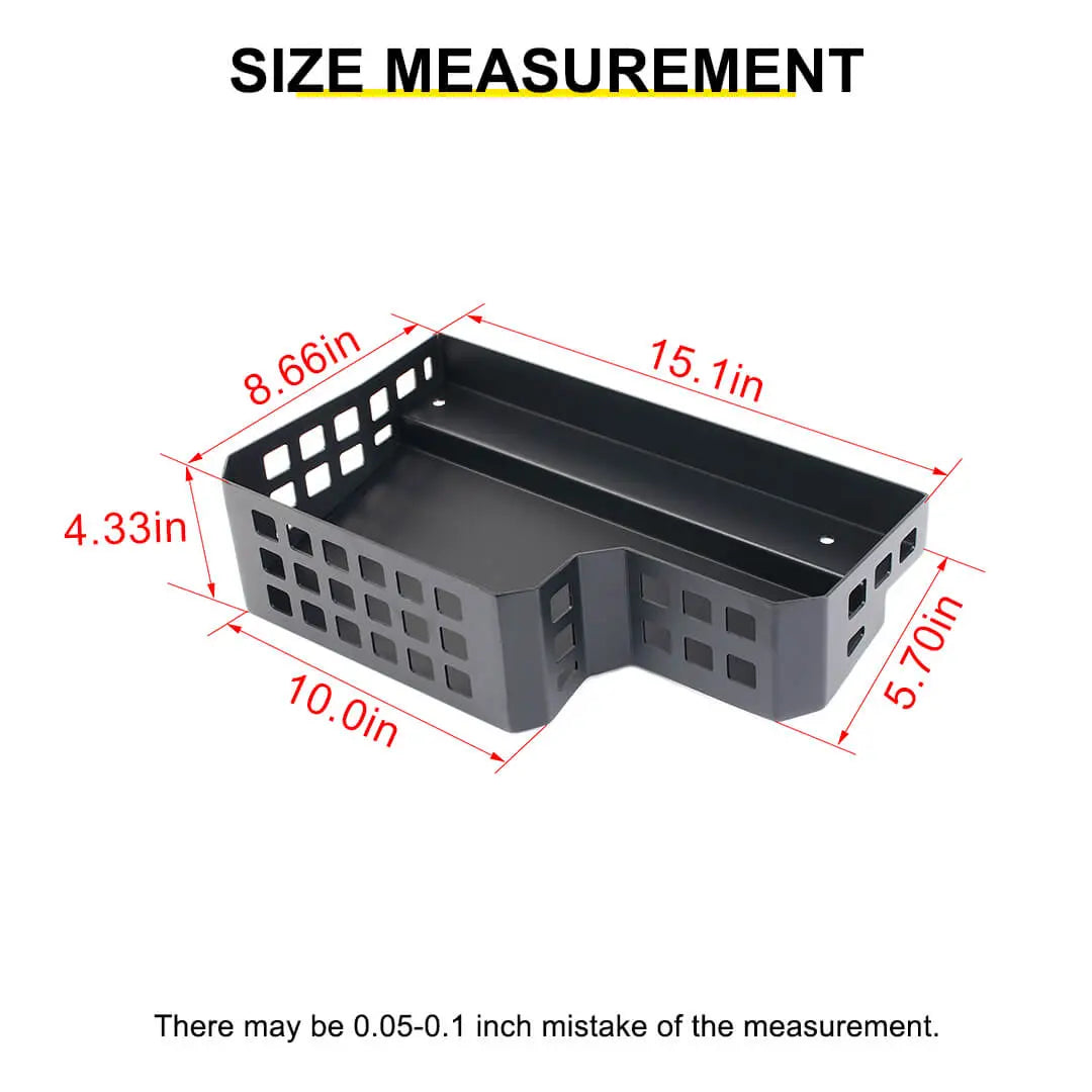 For 2024+ Jeep Wrangler JL Rear Trunk Side Cargo Holder Storage Organizer Box