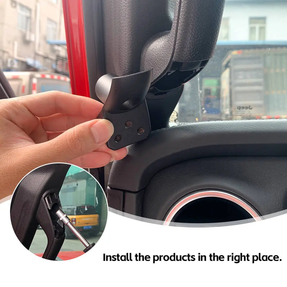 For 2024+ Jeep Wrangler JL & Gladiator JT A-Pillar Grab Bar Base Mount Solution