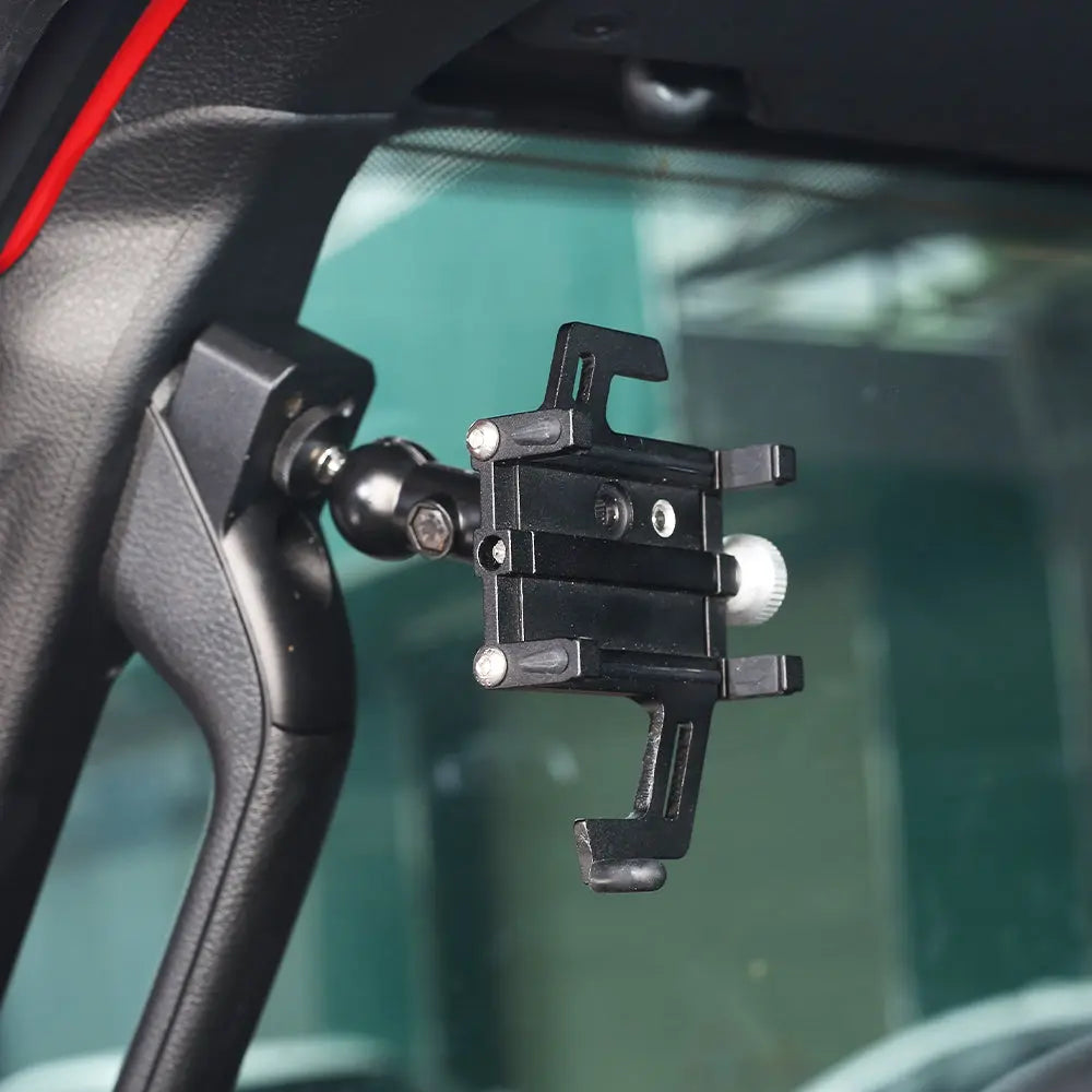 For 2024+ Jeep Wrangler JL & Gladiator JT A-Pillar Grab-Handle Phone Holder Mount Stand