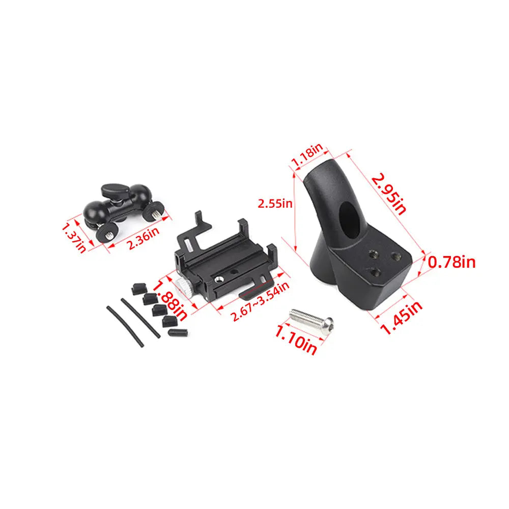 For 2024+ Jeep Wrangler JL & Gladiator JT A-Pillar Grab-Handle Phone Holder Mount Stand