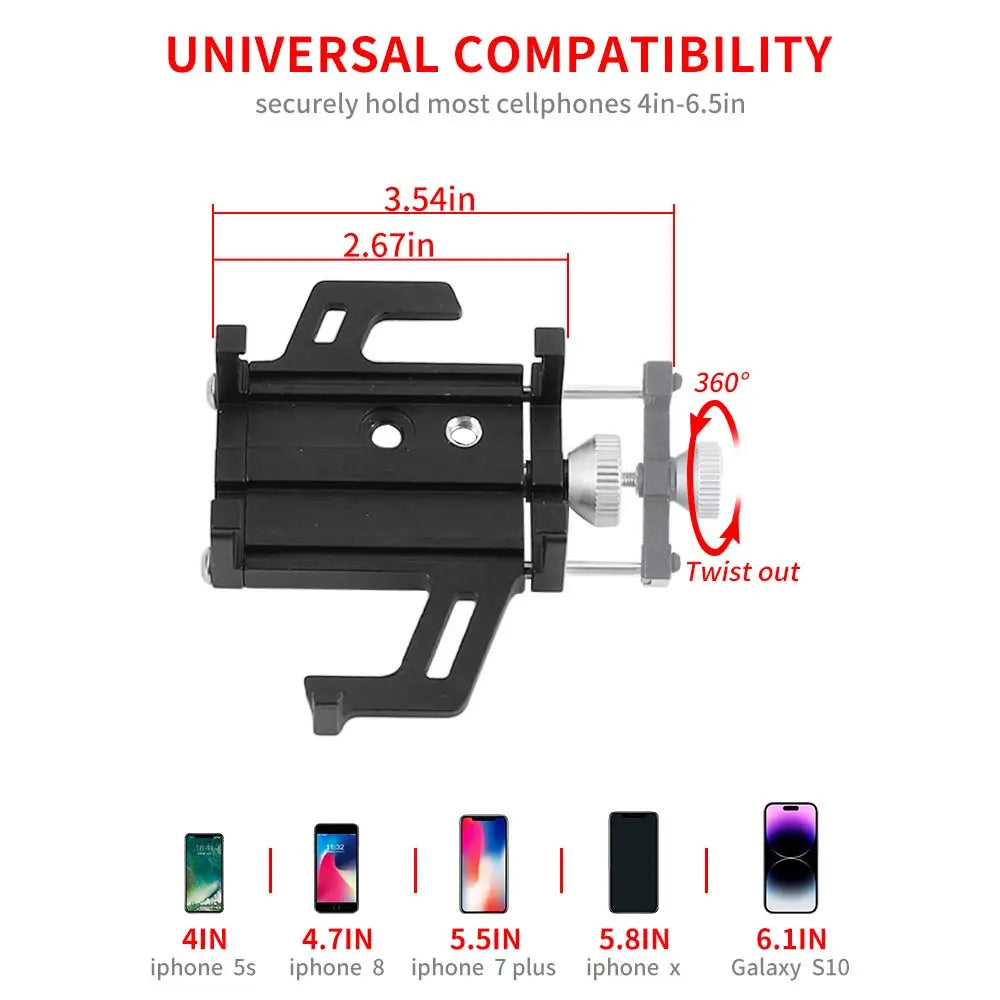 For 2024+ Jeep Wrangler JL & Gladiator JT A-Pillar Grab-Handle Phone Holder Mount Stand