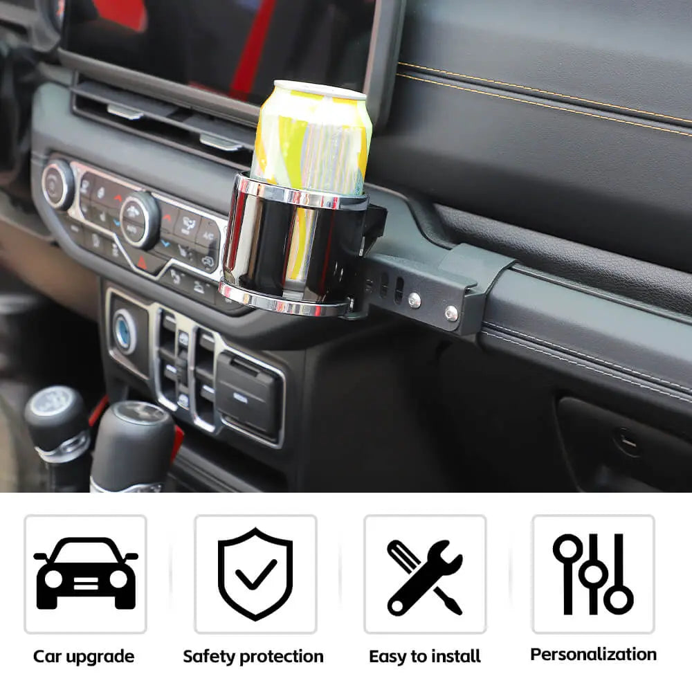 For 2024+ Jeep Wrangler JL & Gladiator JT Co-pilot Handle Water Cup Holder Stand Bracket