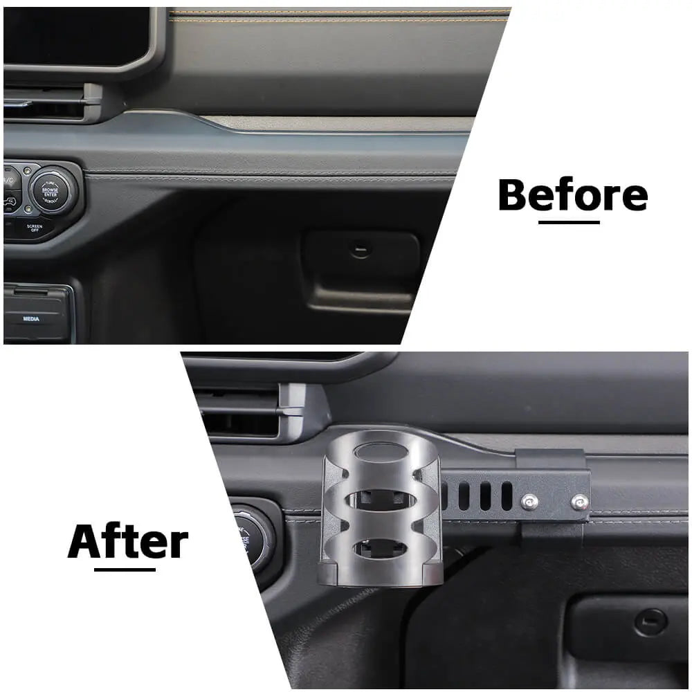 For 2024+ Jeep Wrangler JL & Gladiator JT Co-pilot Handlebar Water Cup Holder Mount Bracker