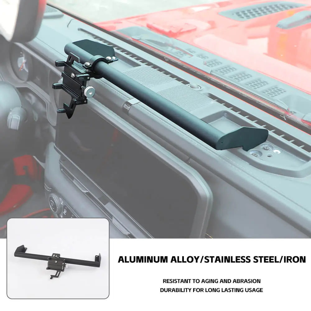 For 2024+ Jeep Wrangler JL & Gladiator JT Dashboard Mobile Phone Holder Rod Bracket
