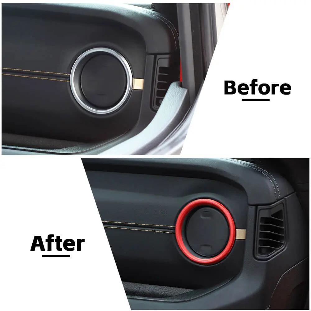 For 2024+ Jeep Wrangler JL & Gladiator JT Dashboard Panel Air Conditioning Vent Trim Ring 2PCS Aluminum Alloy