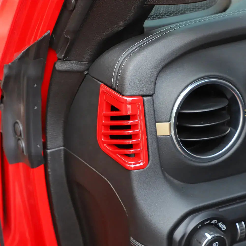 For 2024+ Jeep Wrangler JL & Gladiator JT Dashboard Panel Both Side Air Vent Outlet Cover Trim