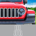 For 2024+ Jeep Wrangler JL & Gladiator JT Front Grille Inserts Frame Ring Trim Cover