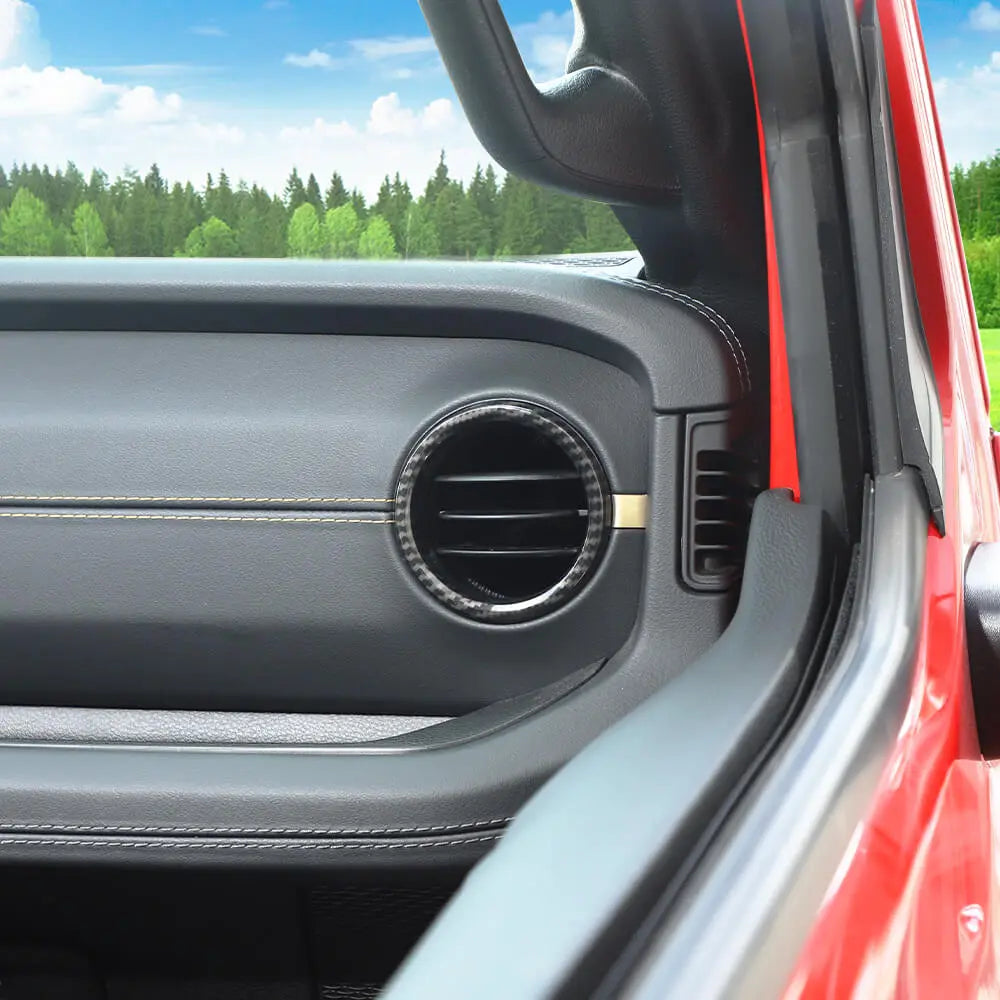 For 2024+ Jeep Wrangler JL & Gladiator JT Instrument Panel Dashboard Air Conditioning Vent Trim Ring 2PCS Style A