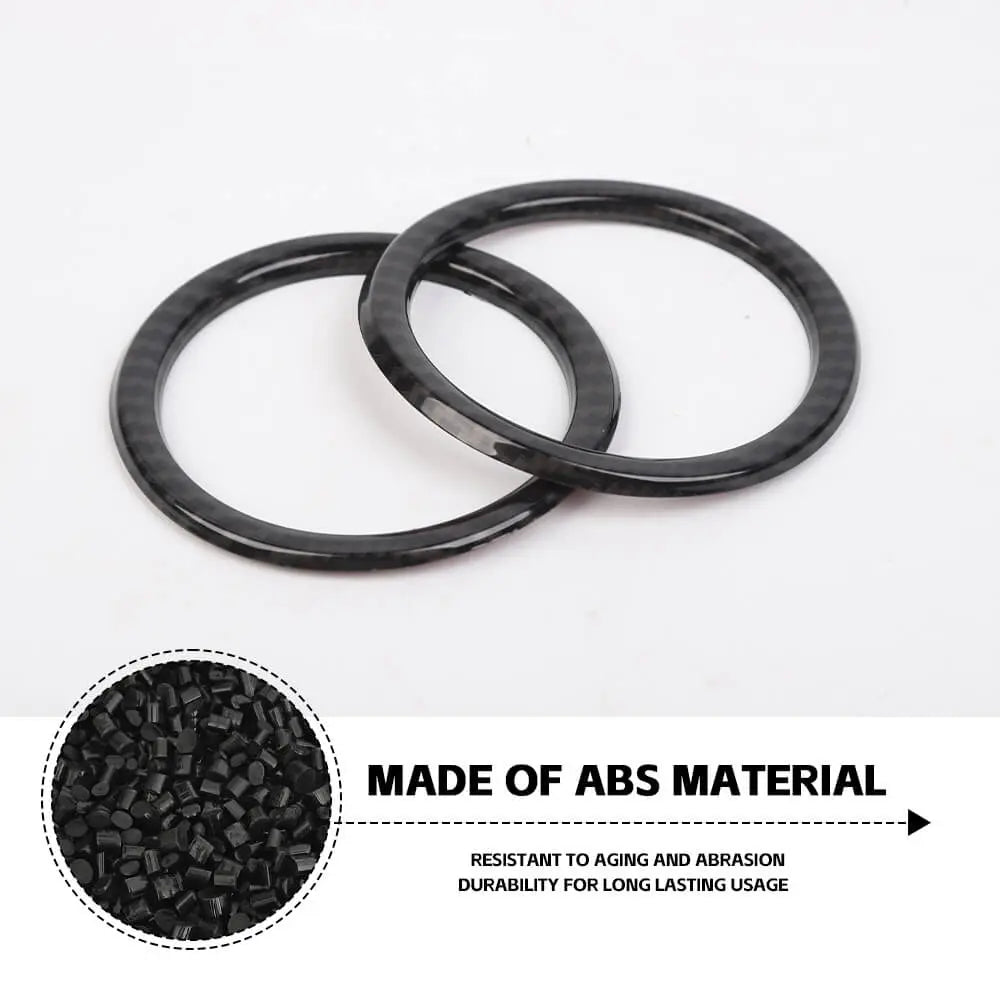 For 2024+ Jeep Wrangler JL & Gladiator JT Instrument Panel Dashboard Air Conditioning Vent Trim Ring 2PCS Style A