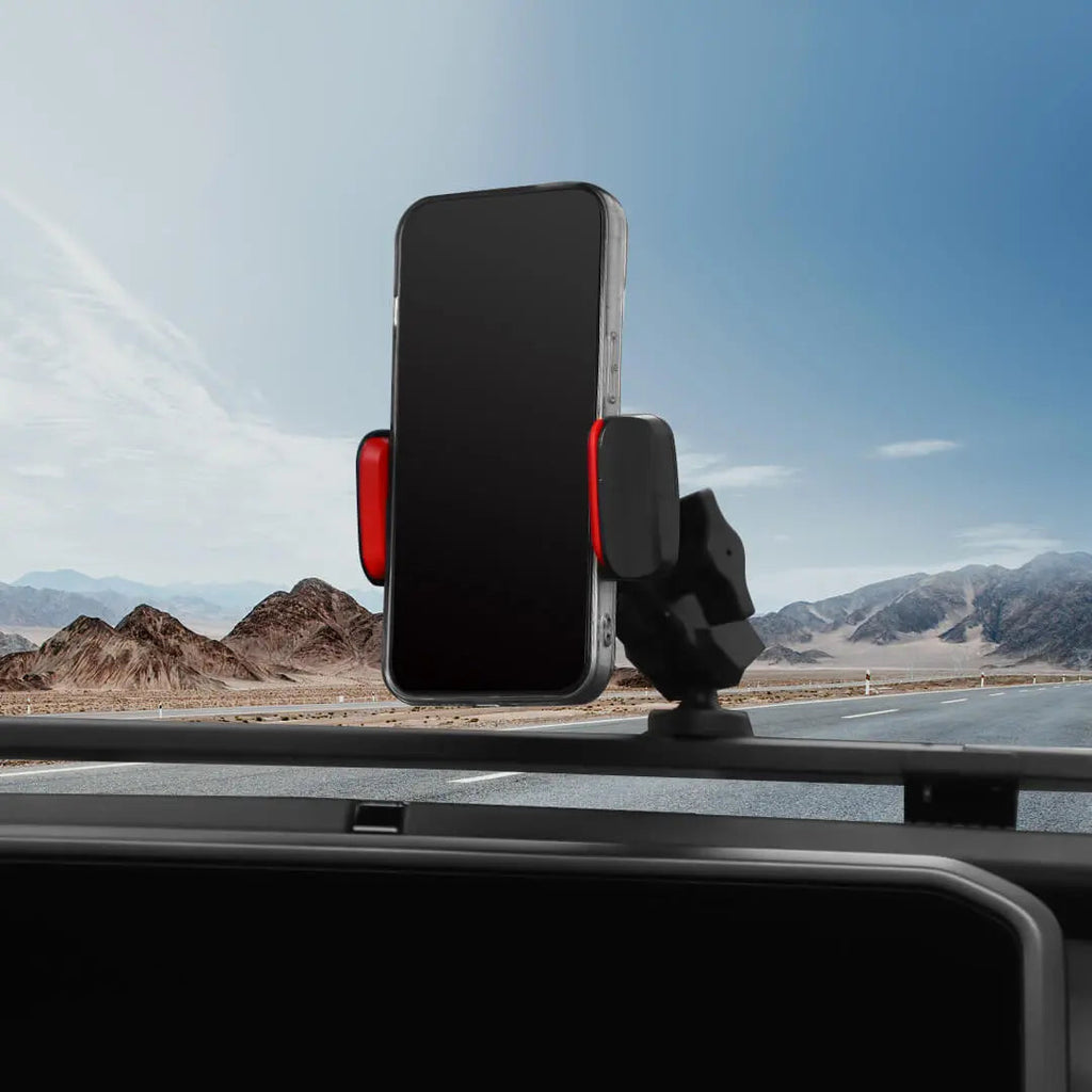 For 2024+ Jeep Wrangler JL & Gladiator JT Interior Center Console Dashboard Rail Expansion Phone Holder Mount