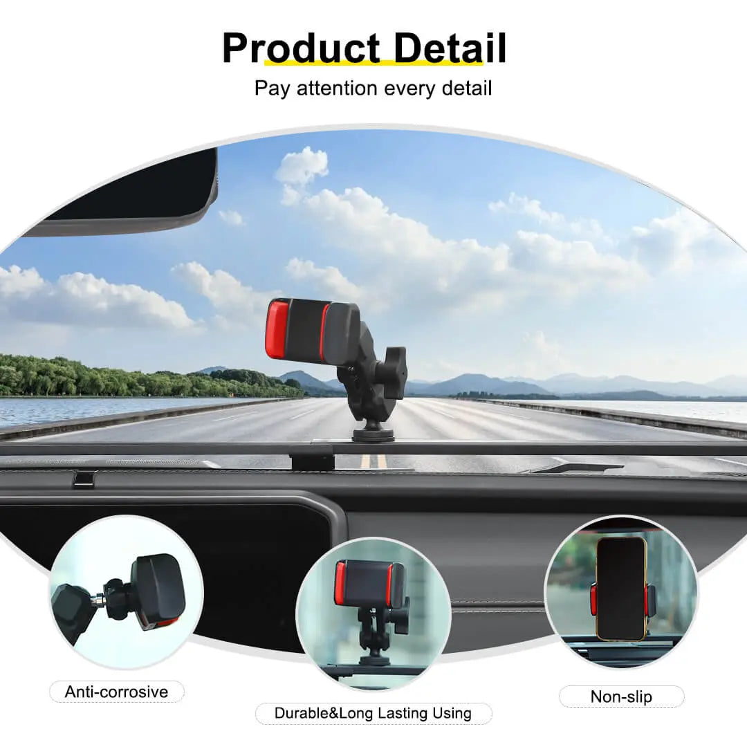 For 2024+ Jeep Wrangler JL & Gladiator JT Interior Center Console Dashboard Rail Expansion Phone Holder Mount