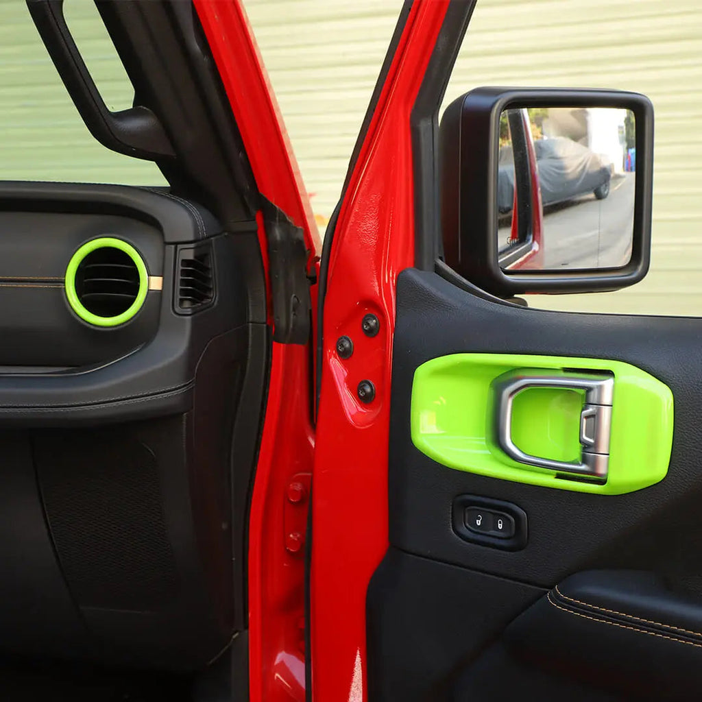 For 2024+ Jeep Wrangler JL & Gladiator JT Interior Center Console Full Set Trim Cover Kit (18 pcs)