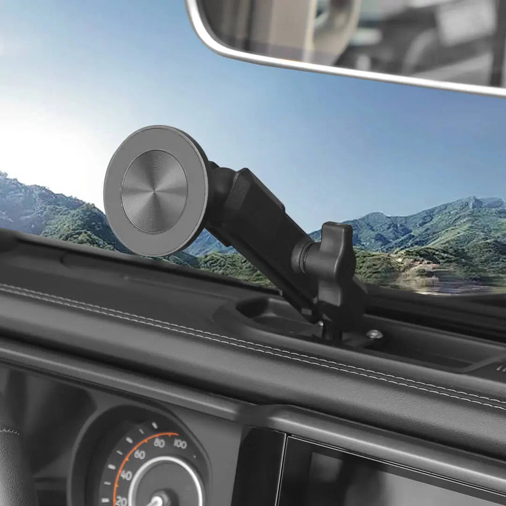 For 2024+ Jeep Wrangler JL & Gladiator JT Interior Center Console Phone Mount Magnetic Phone Holder
