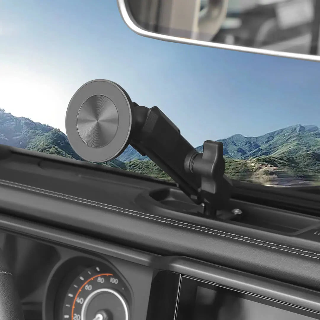 For 2024+ Jeep Wrangler JL & Gladiator JT Interior Center Console Phone Mount Magnetic Phone Holder