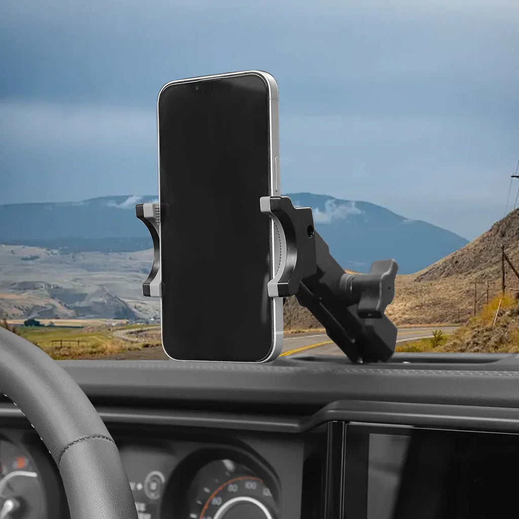 For 2024+ Jeep Wrangler JL & Gladiator JT Interior Metal Center Console Phone Holder Mount Bracket