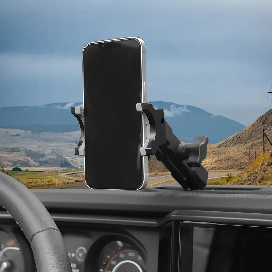 For 2024+ Jeep Wrangler JL & Gladiator JT Interior Metal Center Console Phone Holder Mount Bracket