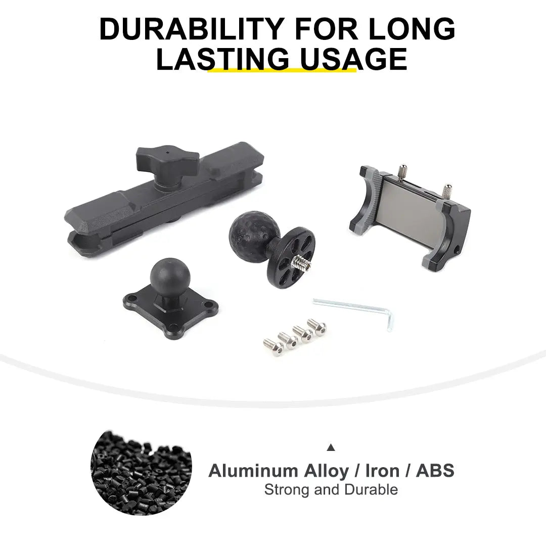 For 2024+ Jeep Wrangler JL & Gladiator JT Interior Metal Center Console Phone Holder Mount Bracket