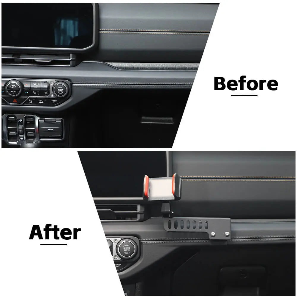 For 2024+ Jeep Wrangler JL & Gladiator JT Iron Co-pilot Handle Cell Phone Holder Stand