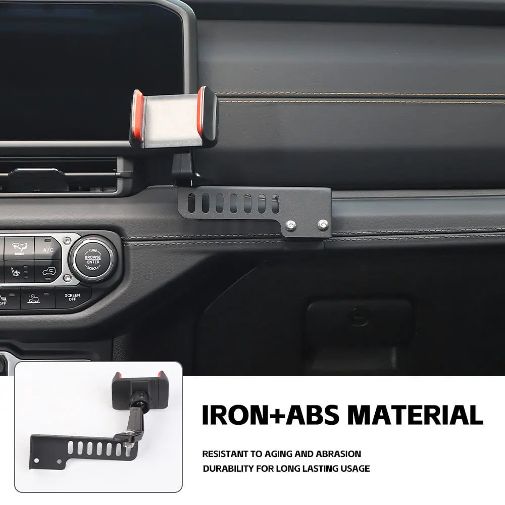 For 2024+ Jeep Wrangler JL & Gladiator JT Iron Co-pilot Handle Cell Phone Holder Stand