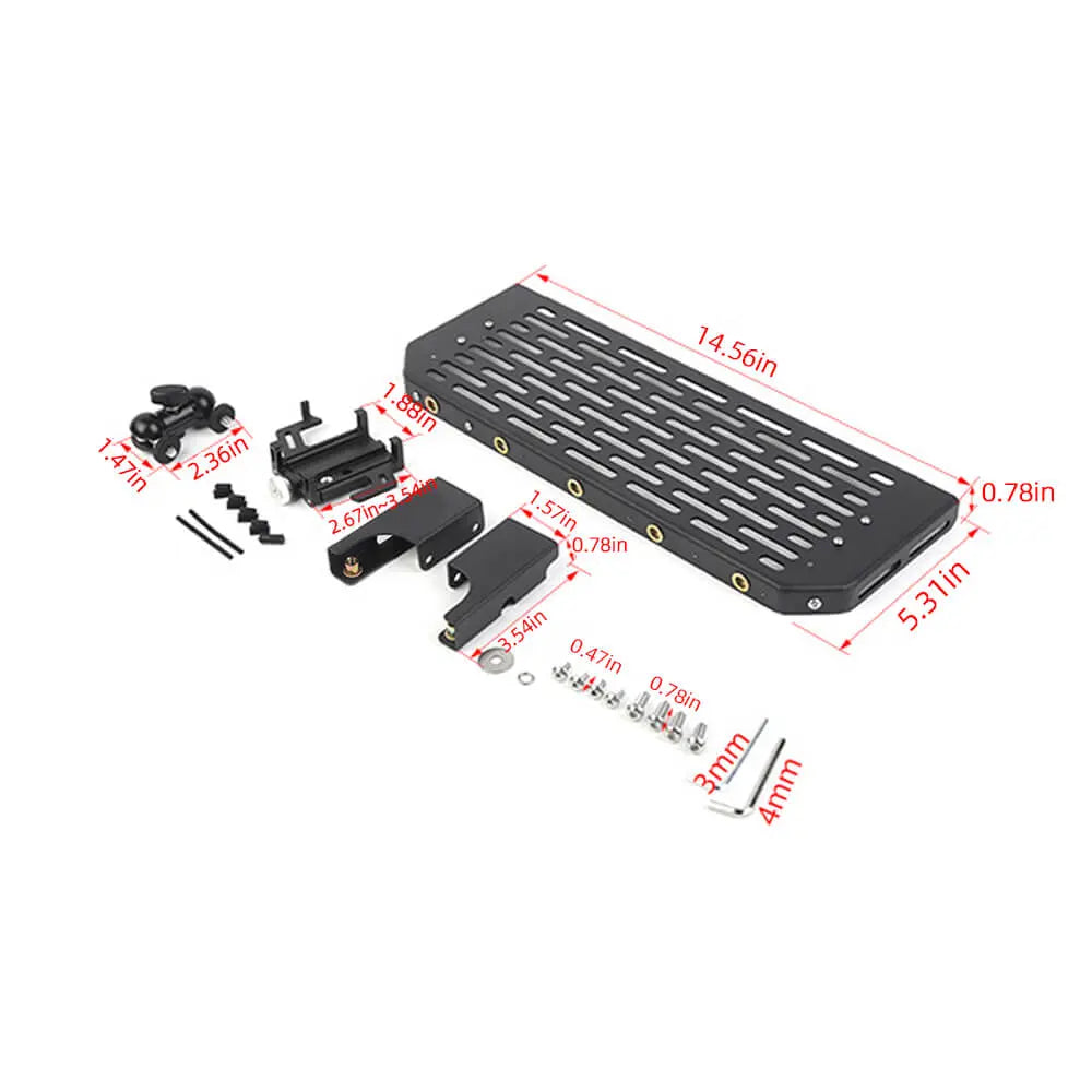 For 2024+ Jeep Wrangler JL & Gladiator JT Metal Center Console Expands Mobile Phone Holder