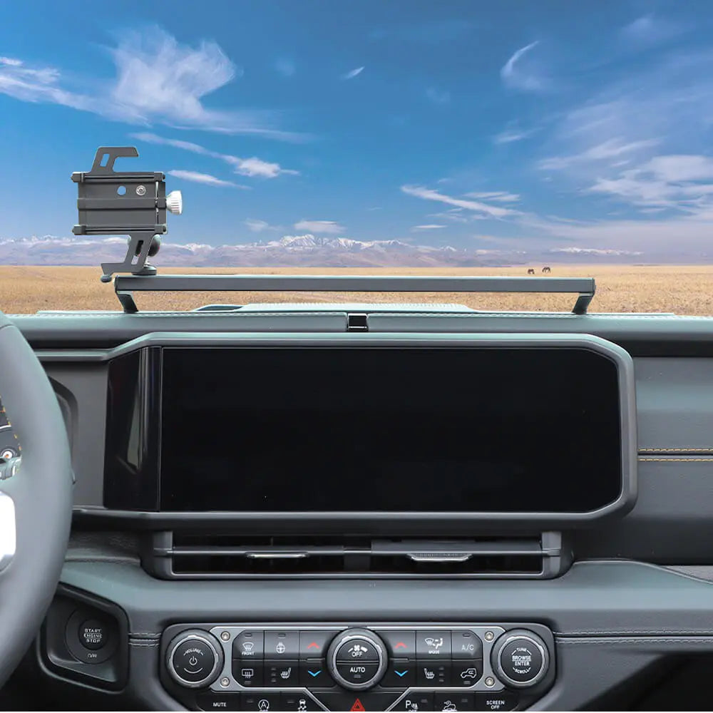 For 2024+ Jeep Wrangler JL & Gladiator JT Metal Dash Phone Holder Mount Stand
