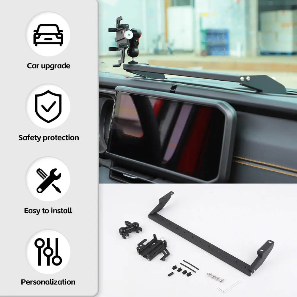 For 2024+ Jeep Wrangler JL & Gladiator JT Metal Dash Phone Holder Mount Stand