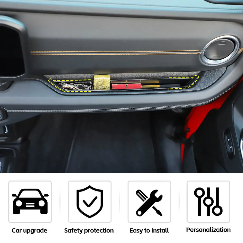 For 2024+ Jeep Wrangler JL & Gladiator JT Organizer Co-Pilot Grab Bar Storage Box Handle Insert Tray