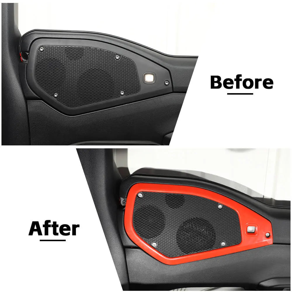 For 2024+ Jeep Wrangler JL & Gladiator JT Top Roof Speaker Stereo Cover Trim Ring