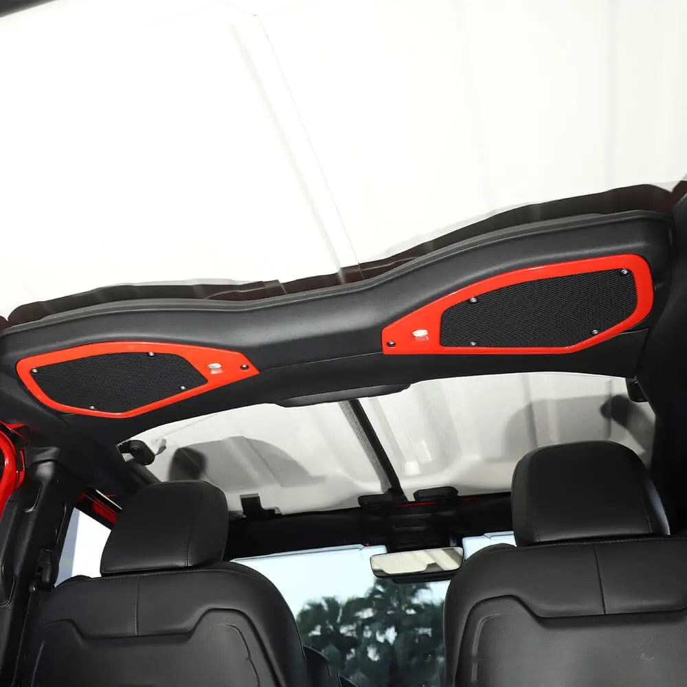 For 2024+ Jeep Wrangler JL & Gladiator JT Top Roof Speaker Stereo Cover Trim Ring