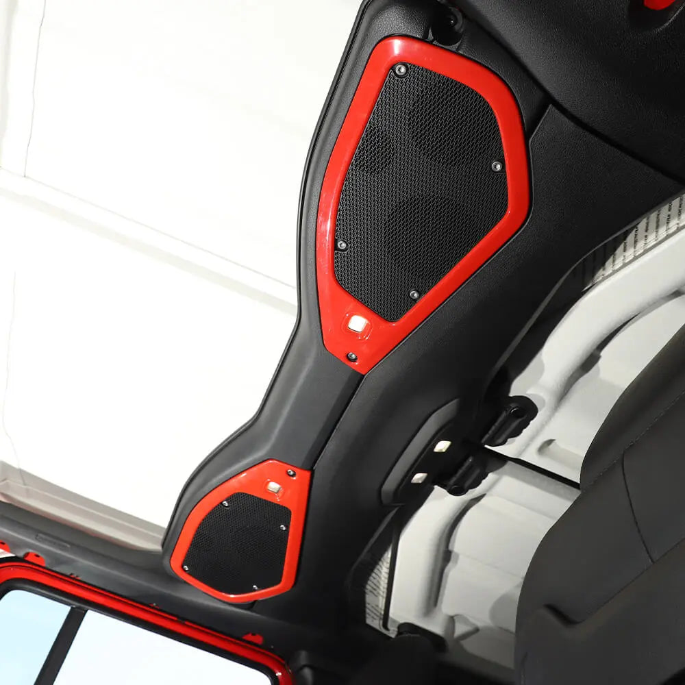For 2024+ Jeep Wrangler JL & Gladiator JT Top Roof Speaker Stereo Cover Trim Ring