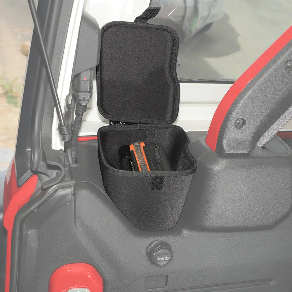 For 2024+ Jeep Wrangler JLU 4 Door Rear Trunk Side Storage Bag Pockets Box (2 pcs)