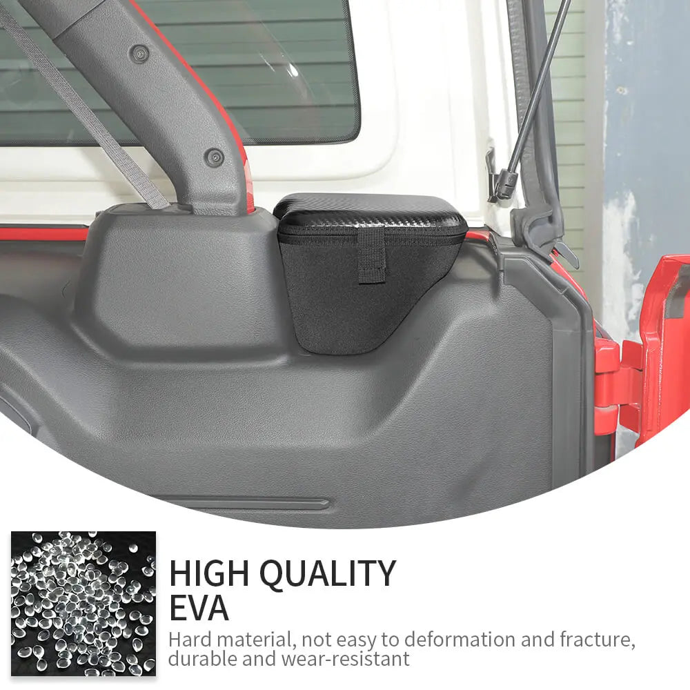 For 2024+ Jeep Wrangler JLU 4 Door Rear Trunk Side Storage Bag Pockets Box (2 pcs)