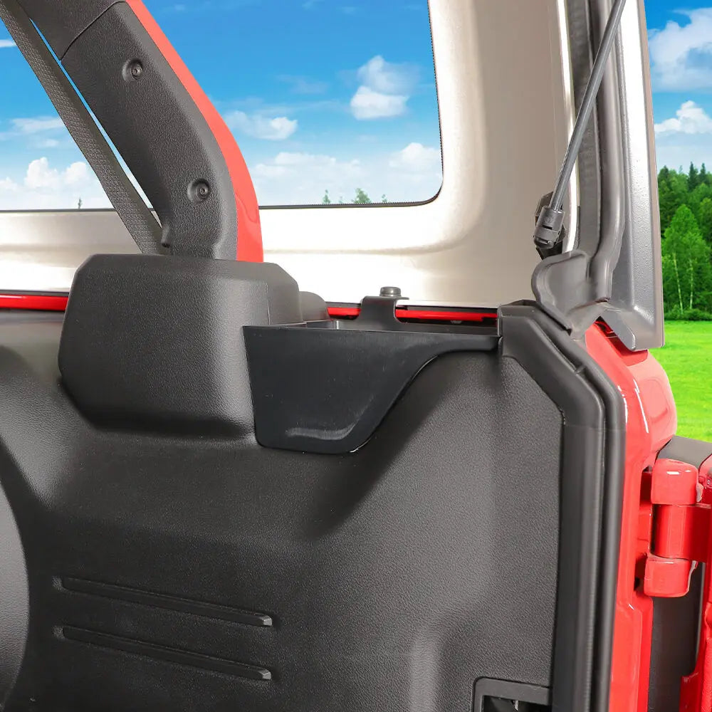 For 2024+ Jeep Wrangler JLU 4Door Rear Cargo Trunk Both Side Storage Box Organizer Tray