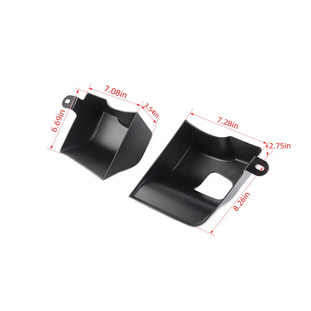 For 2024+ Jeep Wrangler JLU 4Door Rear Cargo Trunk Both Side Storage Box Organizer Tray