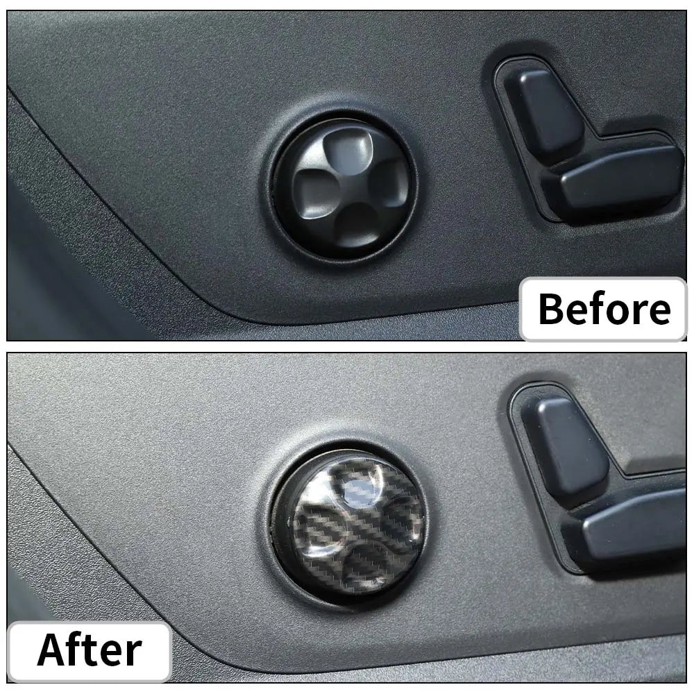For Jeep 2011-2021 Grand Cherokee/ 2014+ Cherokee Seat Lumbar Support Adjust Button Cover Trim