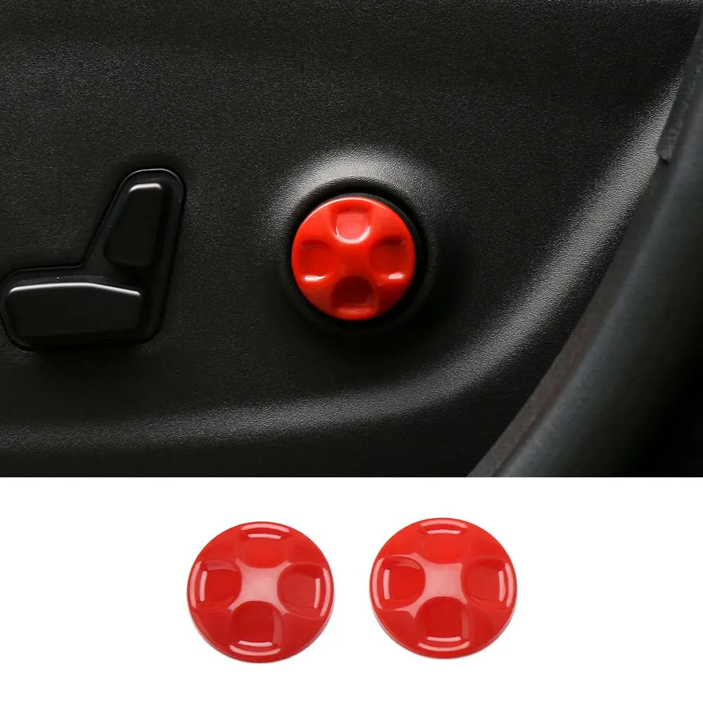 For Jeep 2011-2021 Grand Cherokee/ 2014+ Cherokee Seat Lumbar Support Adjust Button Cover Trim