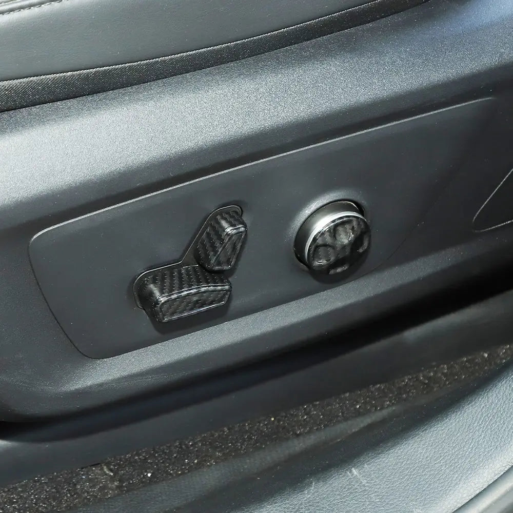 For Jeep 2011-2021 Grand Cherokee WK2 / 2014+ Cherokee 6 PCS Seat Adjustment Button Switch Cover Trim