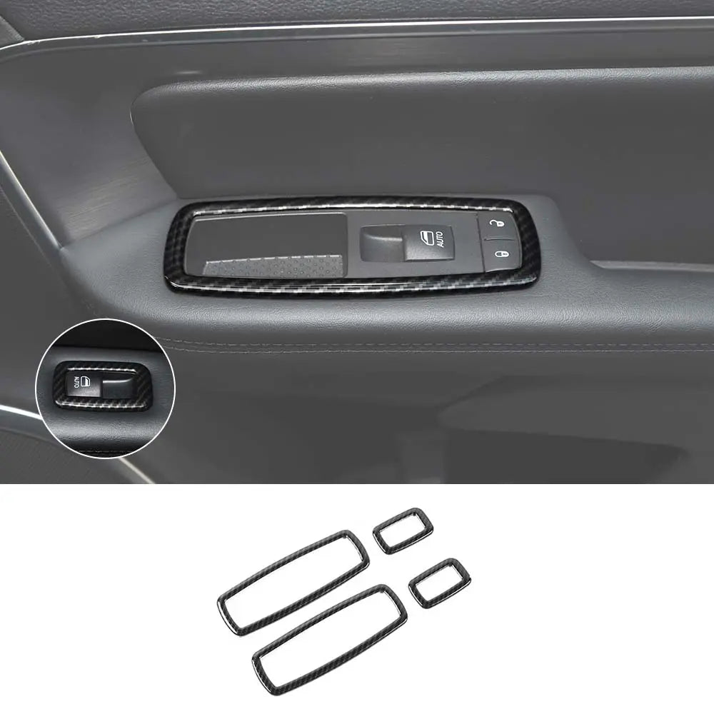 For Jeep 2011-2021 Grand Cherokee WK2/ 2014+ Cherokee  Interior Door Window Switch Cover Trim